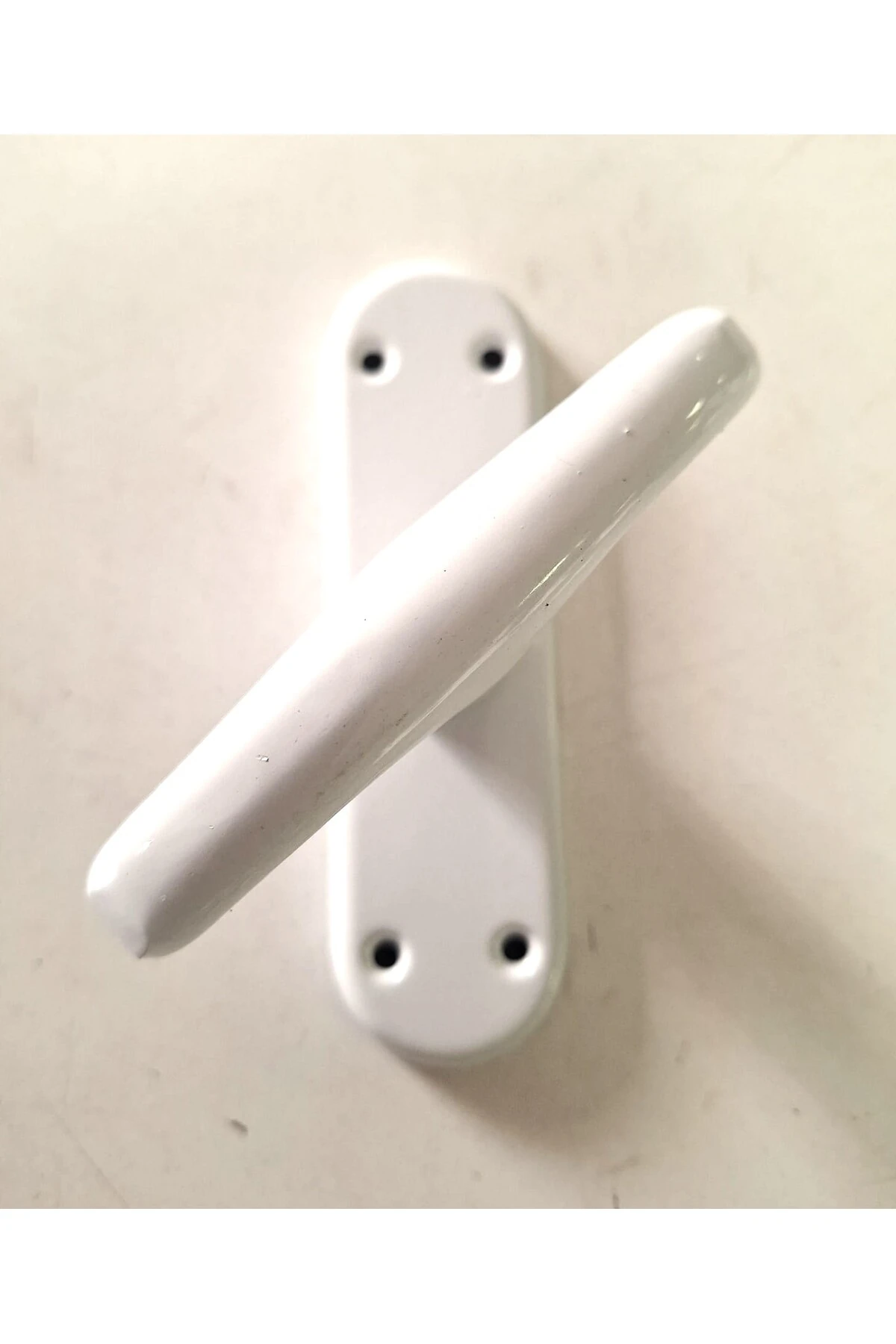 İtalyan Ahşap Pencere Kolu-Mandal Sapı-Metalik Beyaz (4Takım)+Vida Hediyeli