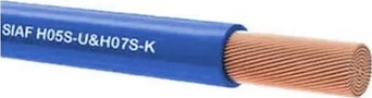 Kablo Yanmaz 1 mm Çok Telli Tek Damarlı Mavi 5 Metre Top