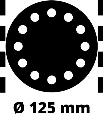 Eksantrik Zımpara TC-RS 425 E (425 W, 25 adet Ø 125 mm zımpara diski, P60, P80, P120 zımpara kağıdı dahil) - 4462005