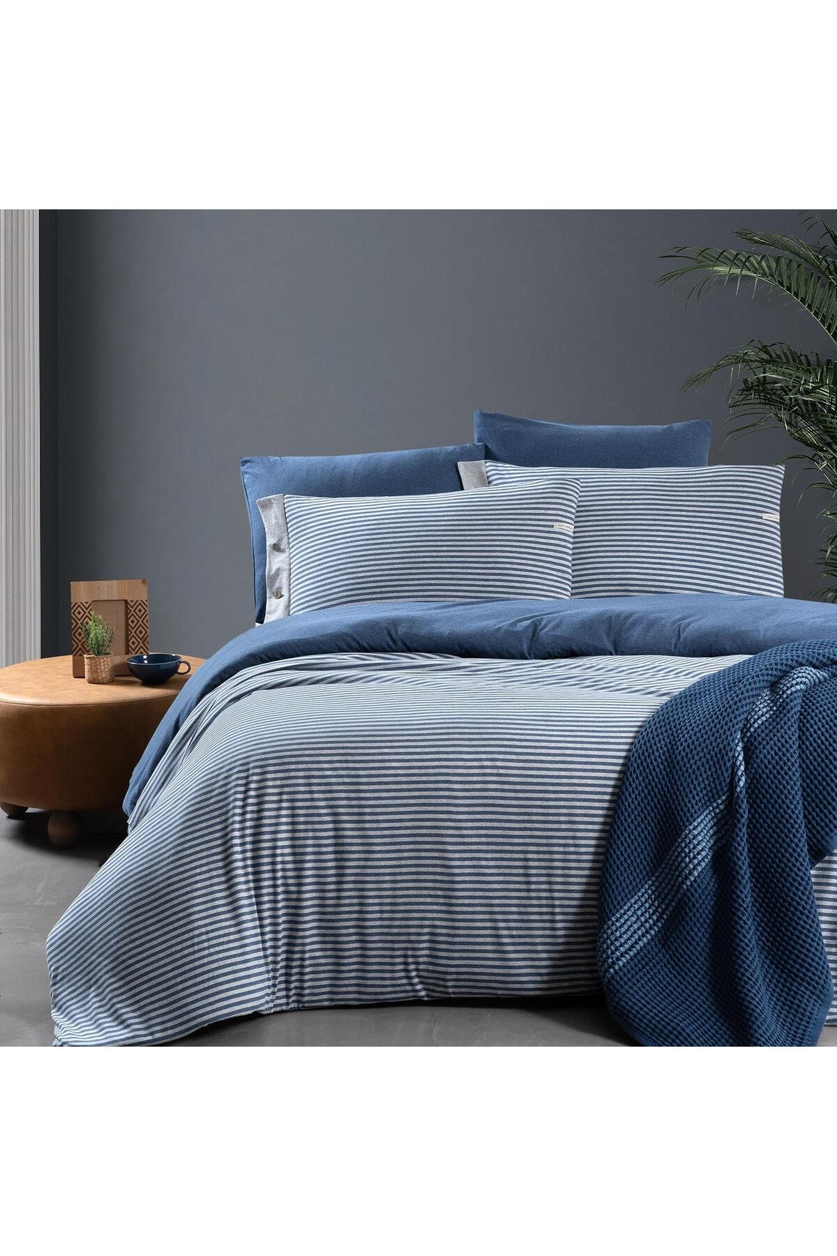 Mood Comfort Castile Tek Kişilik Nevresim Takımı Mavi