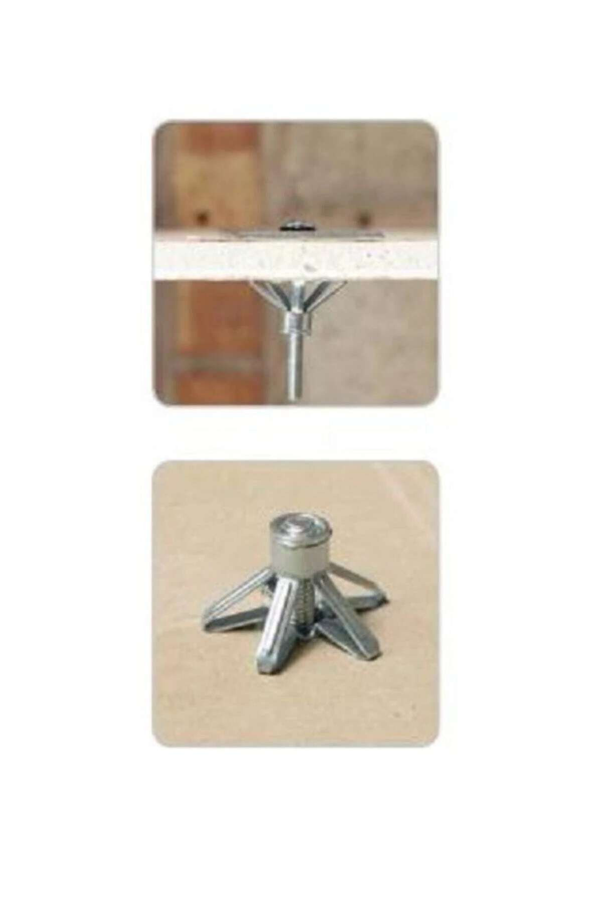 Metal Alçıpan Dübeli-paraşüt Tipi Metal Alçıpan Dübeli 10 Adet Alçıpan Montaj Dübeli