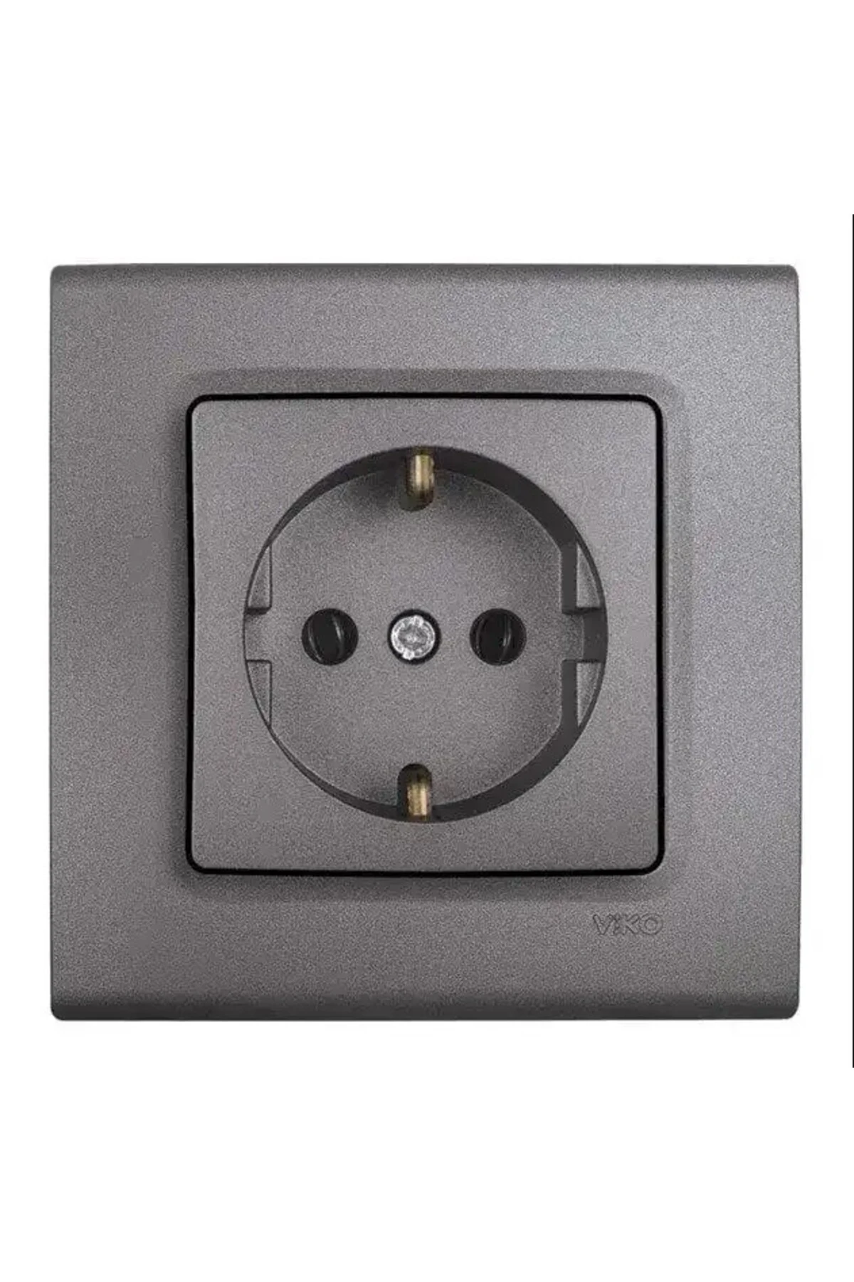 LİNNERA TOPRAKLI PRİZ GRANİT GRİSİ (ÇERÇEVE DAHİL)