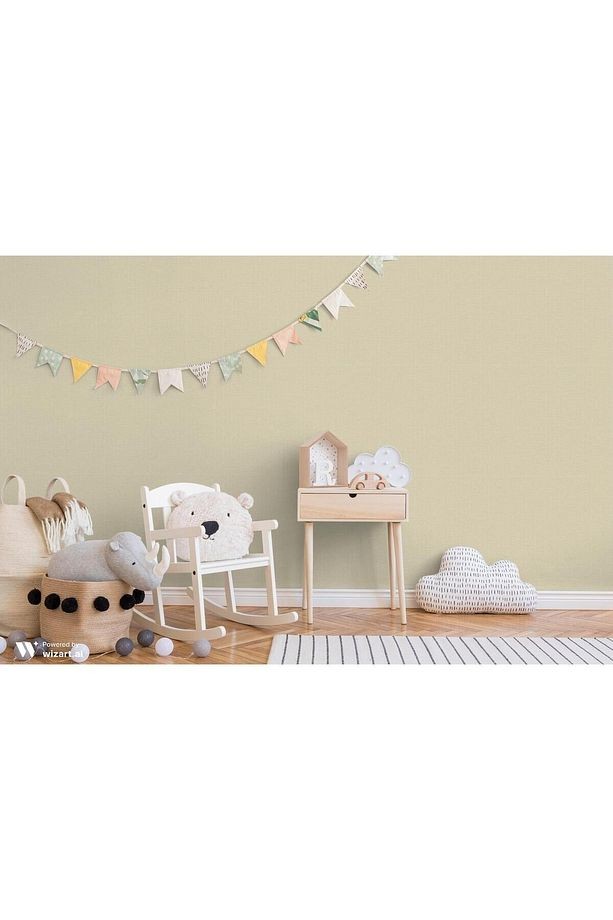 BETA 1104-5 KUMAŞ DOKULU KREM DUVAR KAĞIDI 16,5 m2