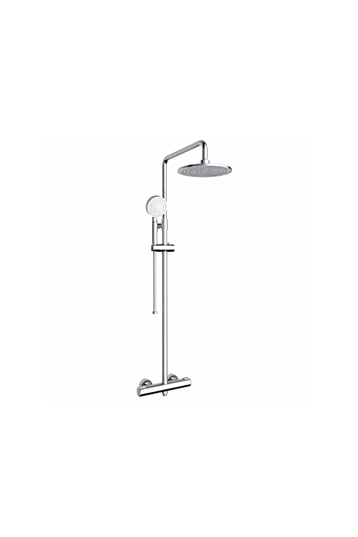 Termostatik Bataryalı Duş Sistemi, Krom - N2221602