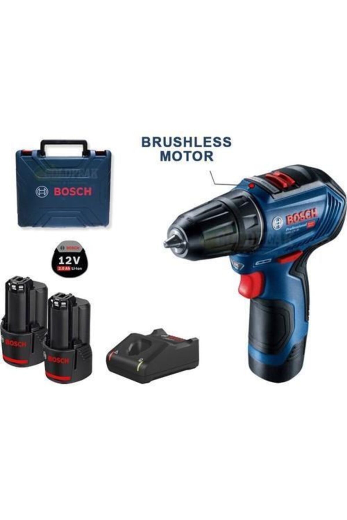 BOSCH Gsr 12v-30 Çift Akülü Vidalama 2.0ah