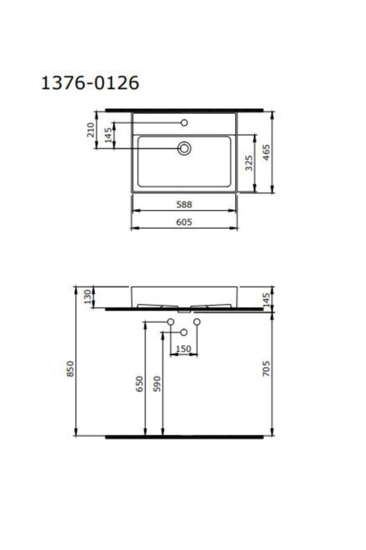 Milano Tezgah Üstü Lavabo 80 Cm Parlak Turuncu 1377-012-0126