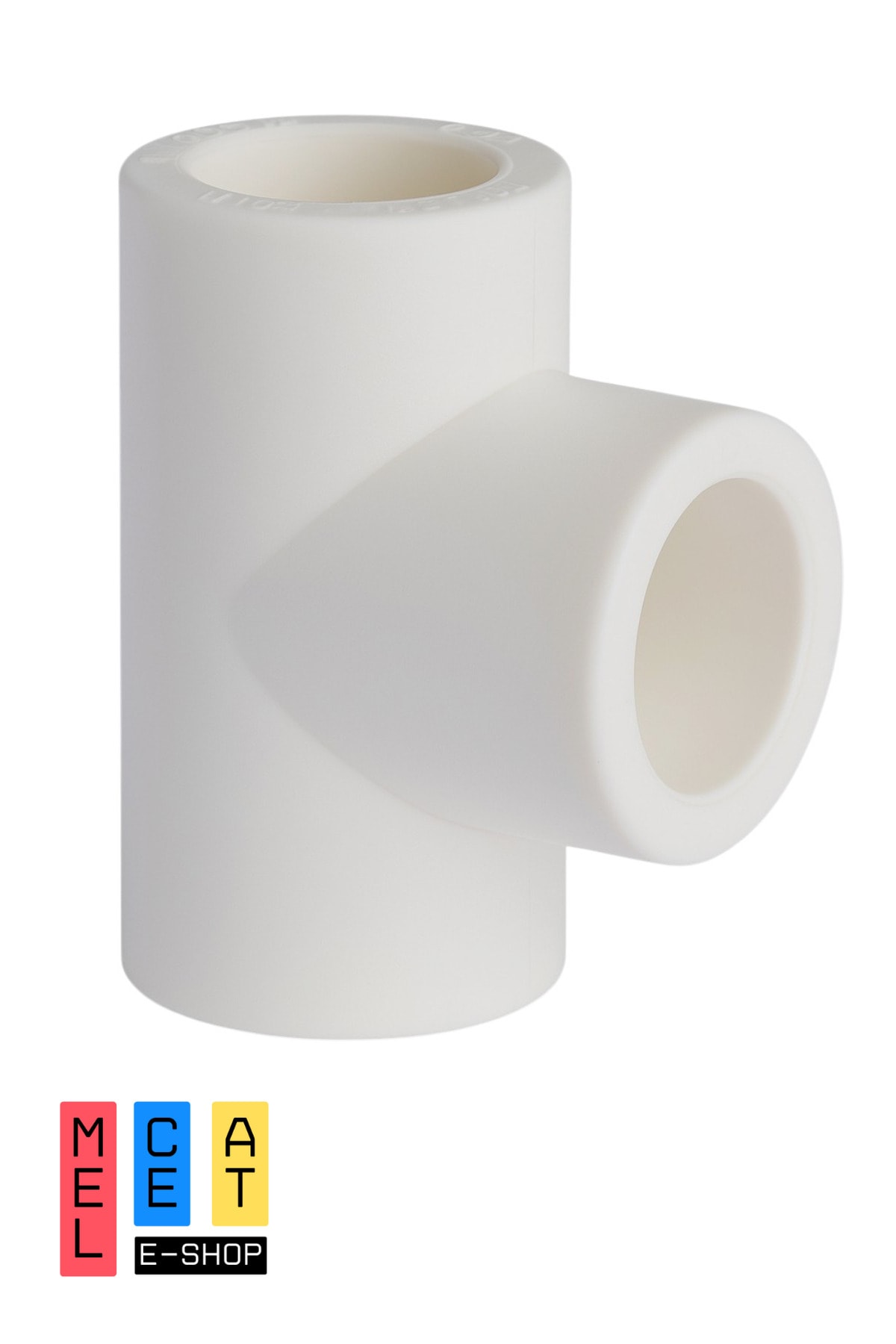 20'lik PPRC Te Boru Parçası – Beyaz Su Tesisatı Üçlü Bağlantı (T Harfi Şeklinde, Ø20 mm İç Çap)