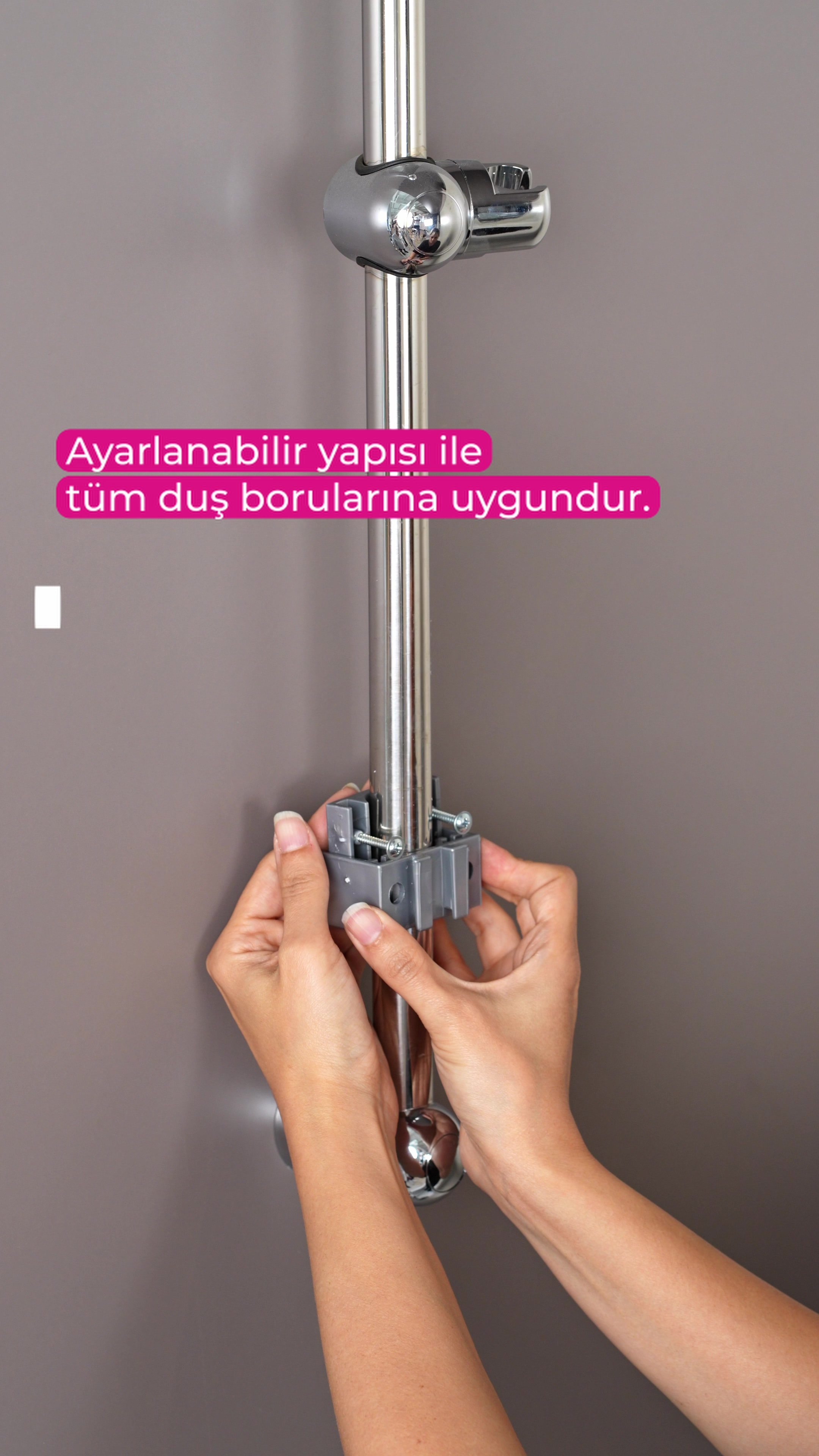 Drippy Banyo Duş Rafı - Şeffaf Siyah