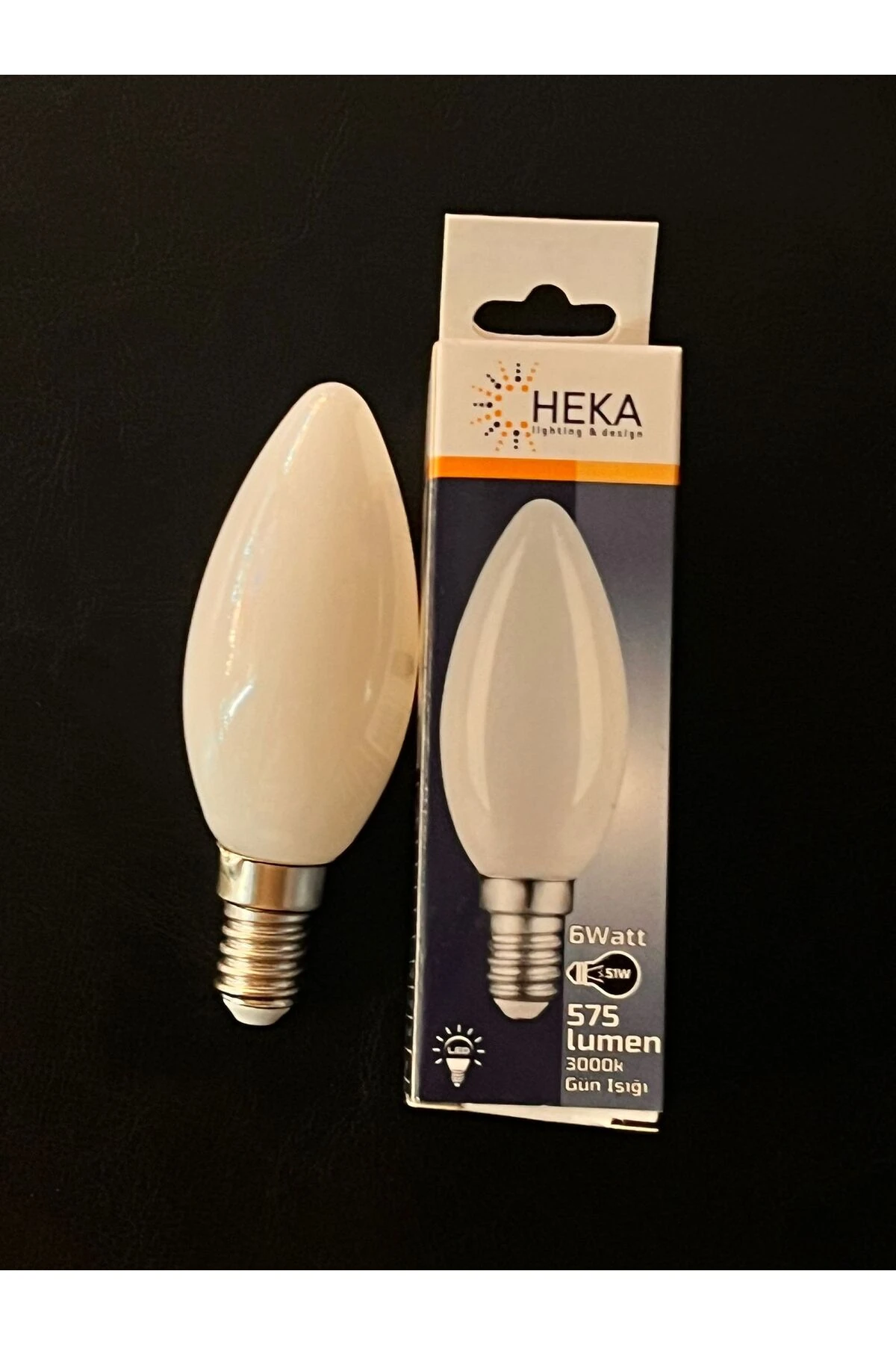 6 WATT E14 DUYLU 575 LÜMEN SOFT CAMLI  3000 KELVİN GÜNIŞIĞI  BUJİ LED AMPUL