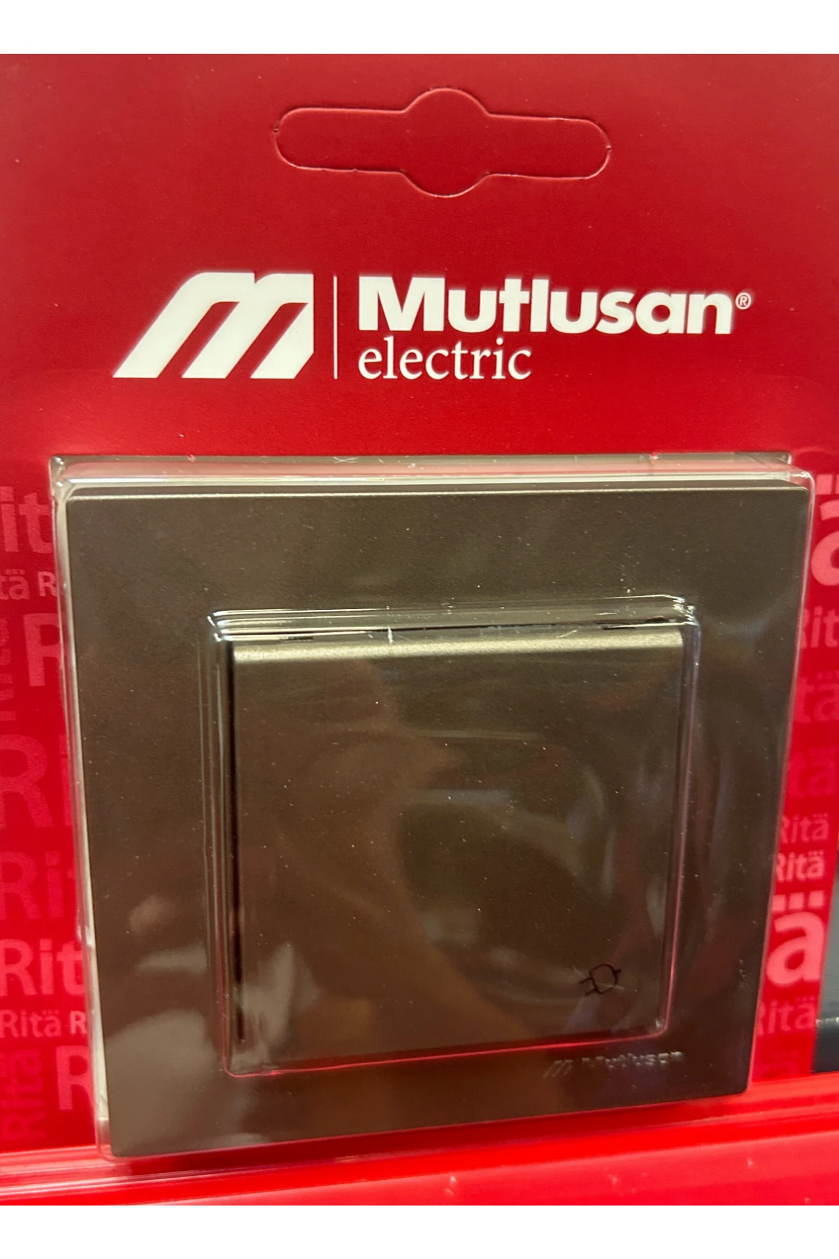 RİTA KAPAKLI TOPRAKLI PRİZ BLİSTERLİ ANTRASİT