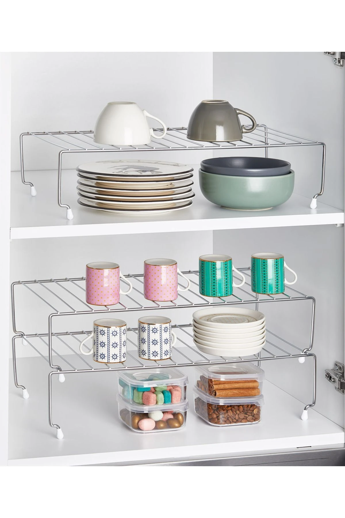 128 Krom 47 Cm Dolap Içi Raf Düzenleyici