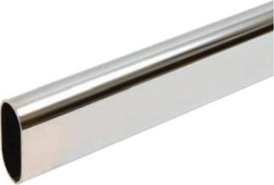 Krom Oval Askı Borusu (1 Boy)