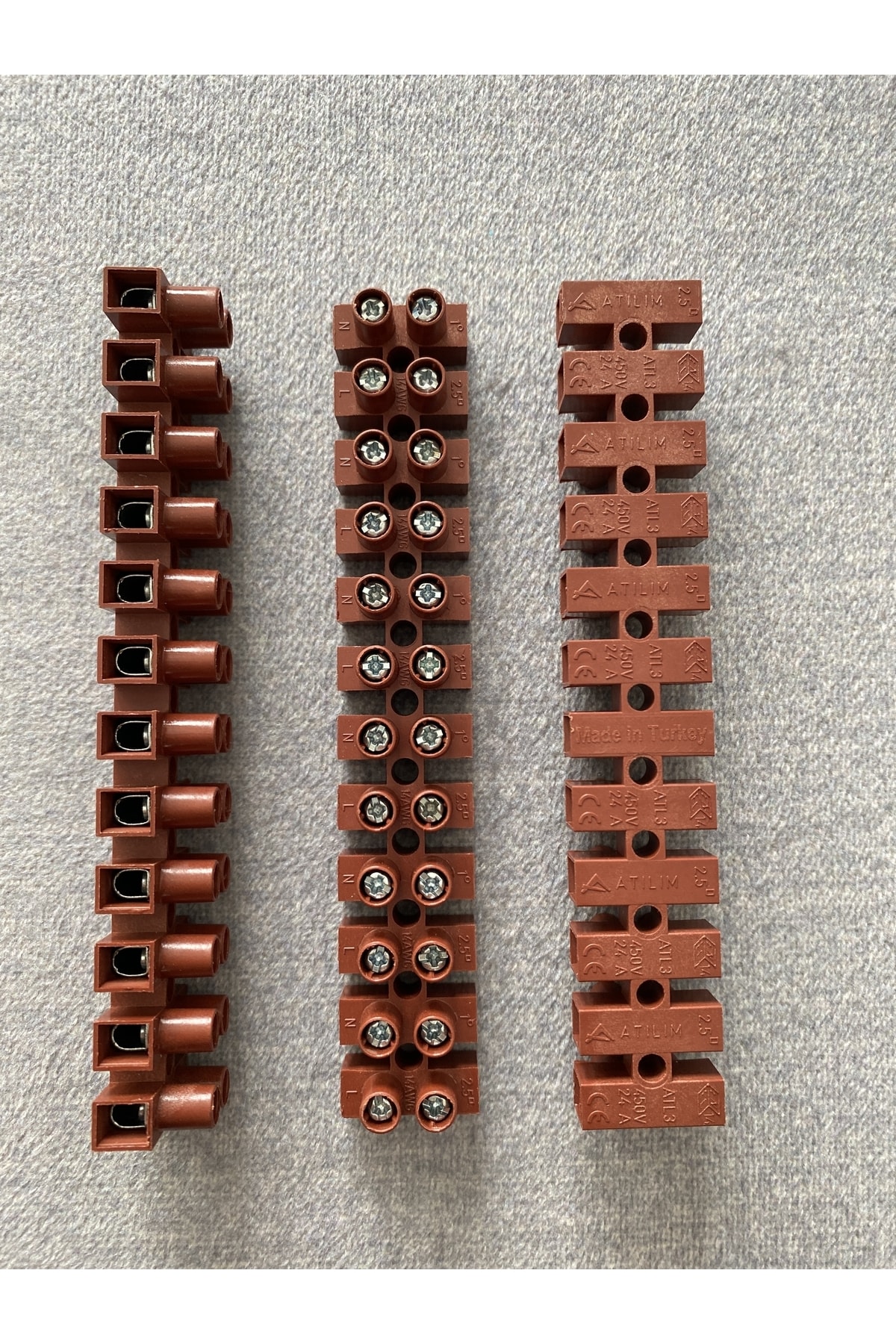 10 Adet - 1 No 12 Li Alev Almaz Sıra Klemens (0.5-4MM2)