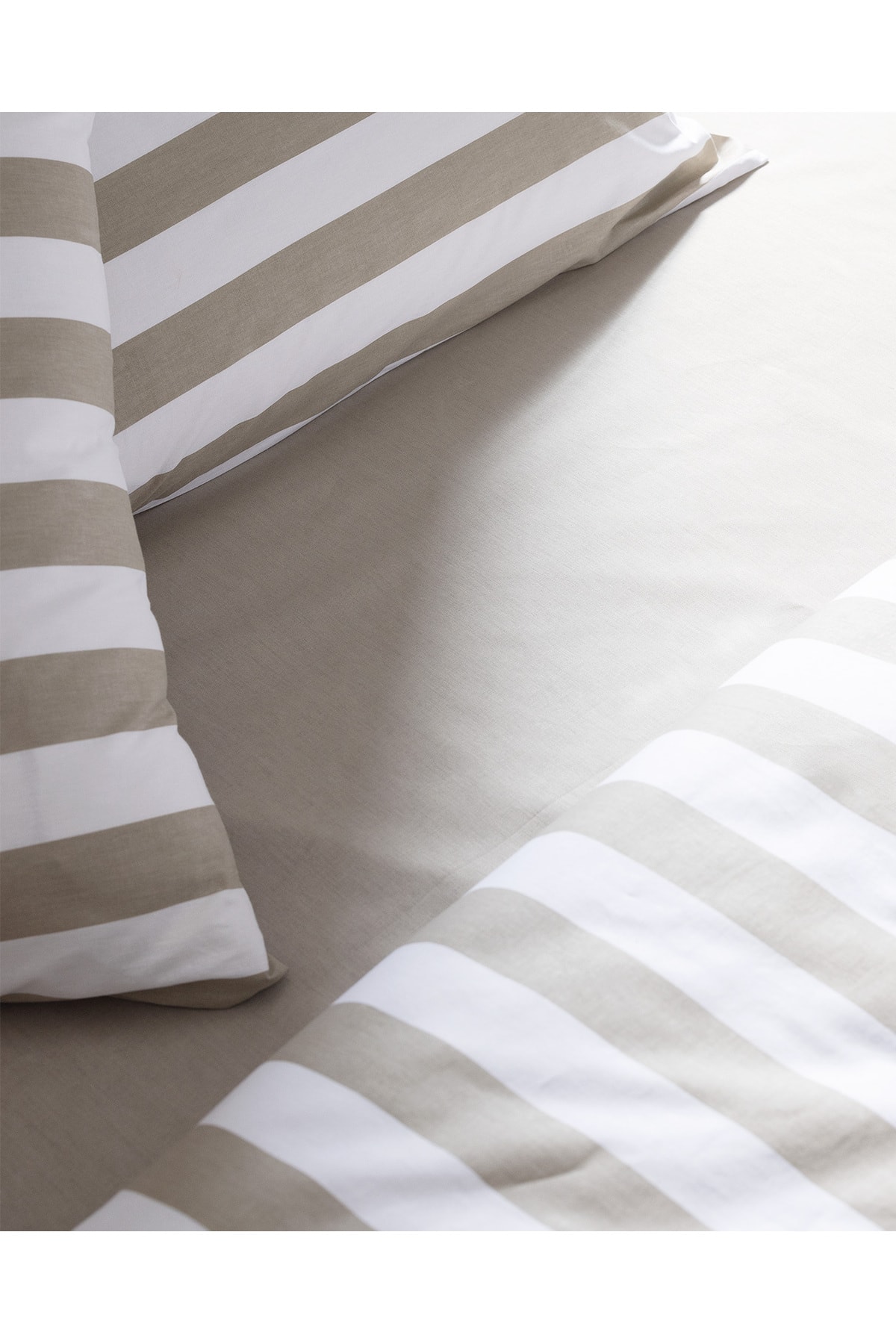 Avignon King Size %100 Pamuk Ranforce Baskılı Nevresim Takımı - Haki