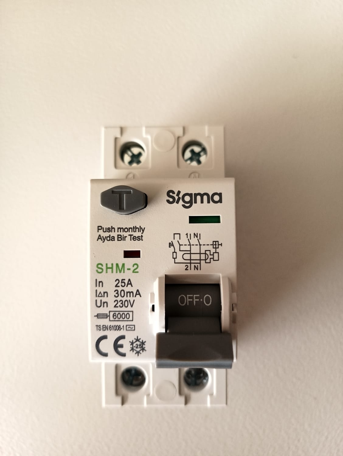 2X25A 30MA Kaçak Akım Rölesi