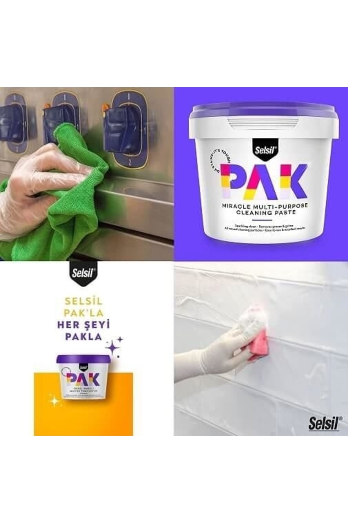 SELSİL Pak Genel Amaçlı Mucize Temizleyici 500gr