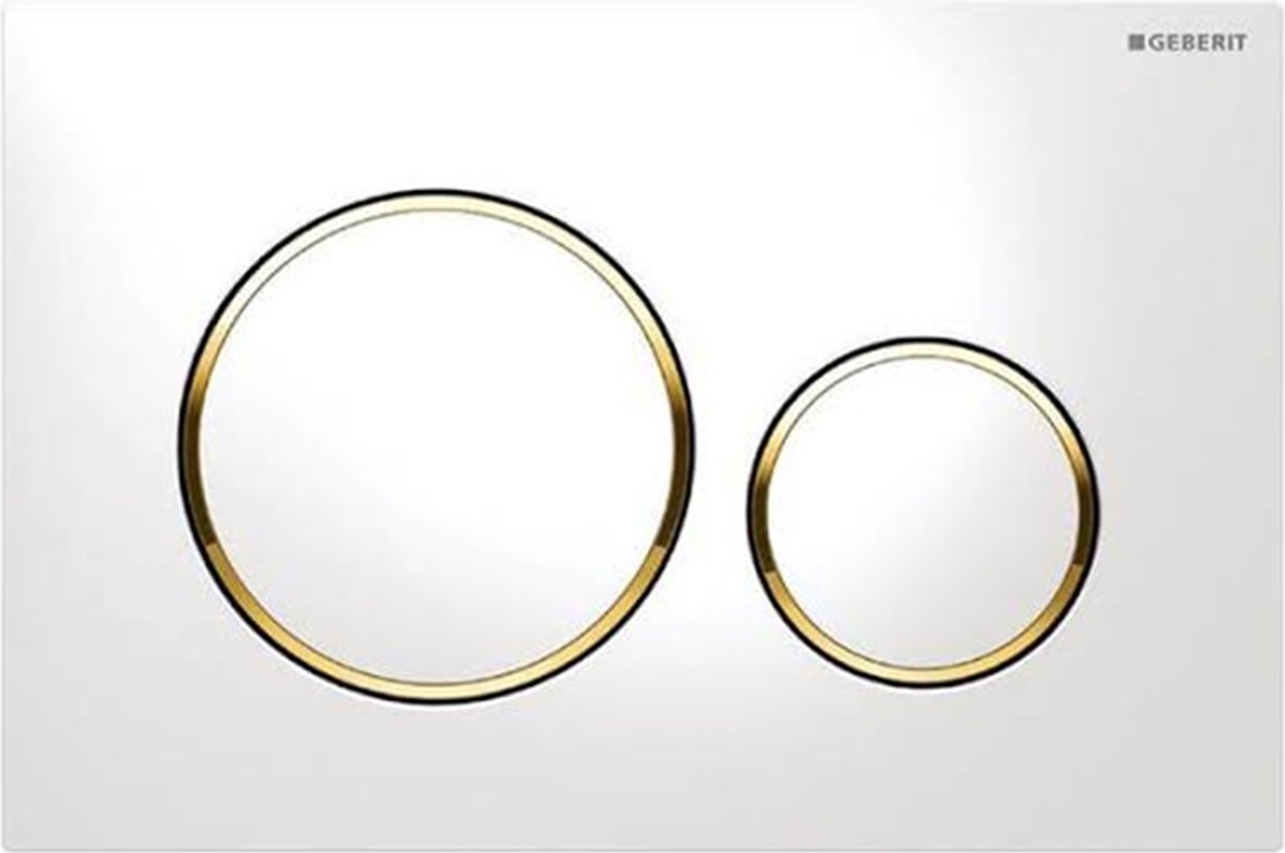 SIGMA20 Kumanda Kapağı, Çift Basmalı, Beyaz/altın/beyaz