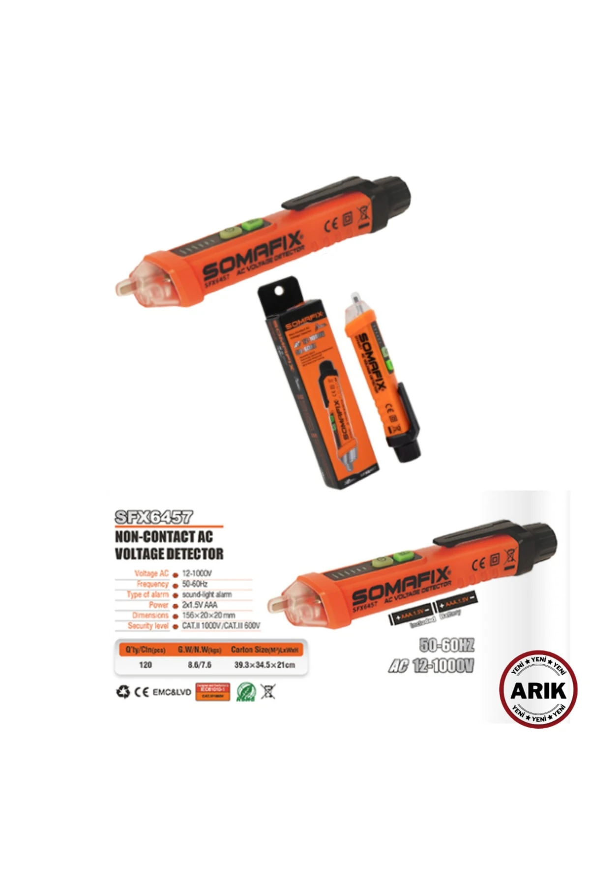 Oto Dıjıtal Kontrol Kalemi Profosyonel Led Aydınlatmalı