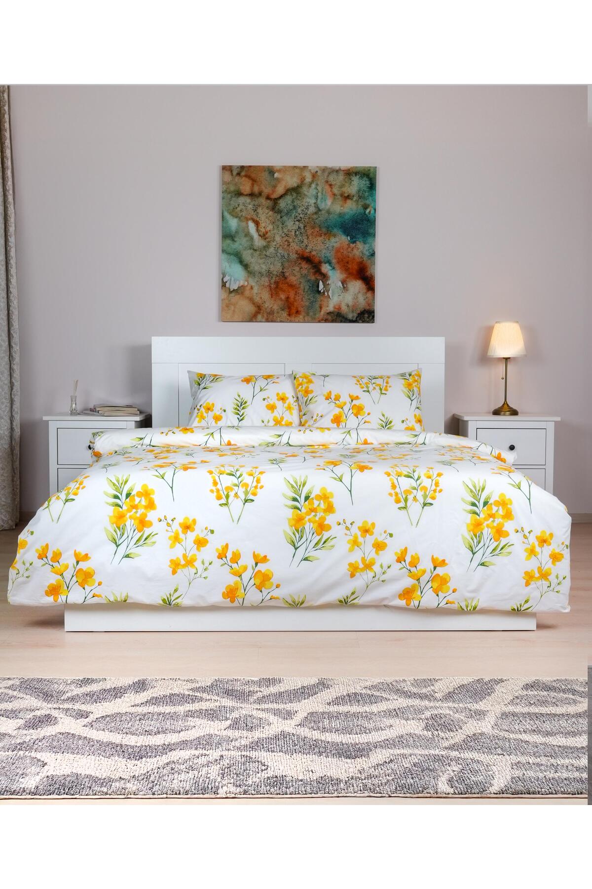Cotton Collection Tek Kişilik Nevresim Seti Daisy