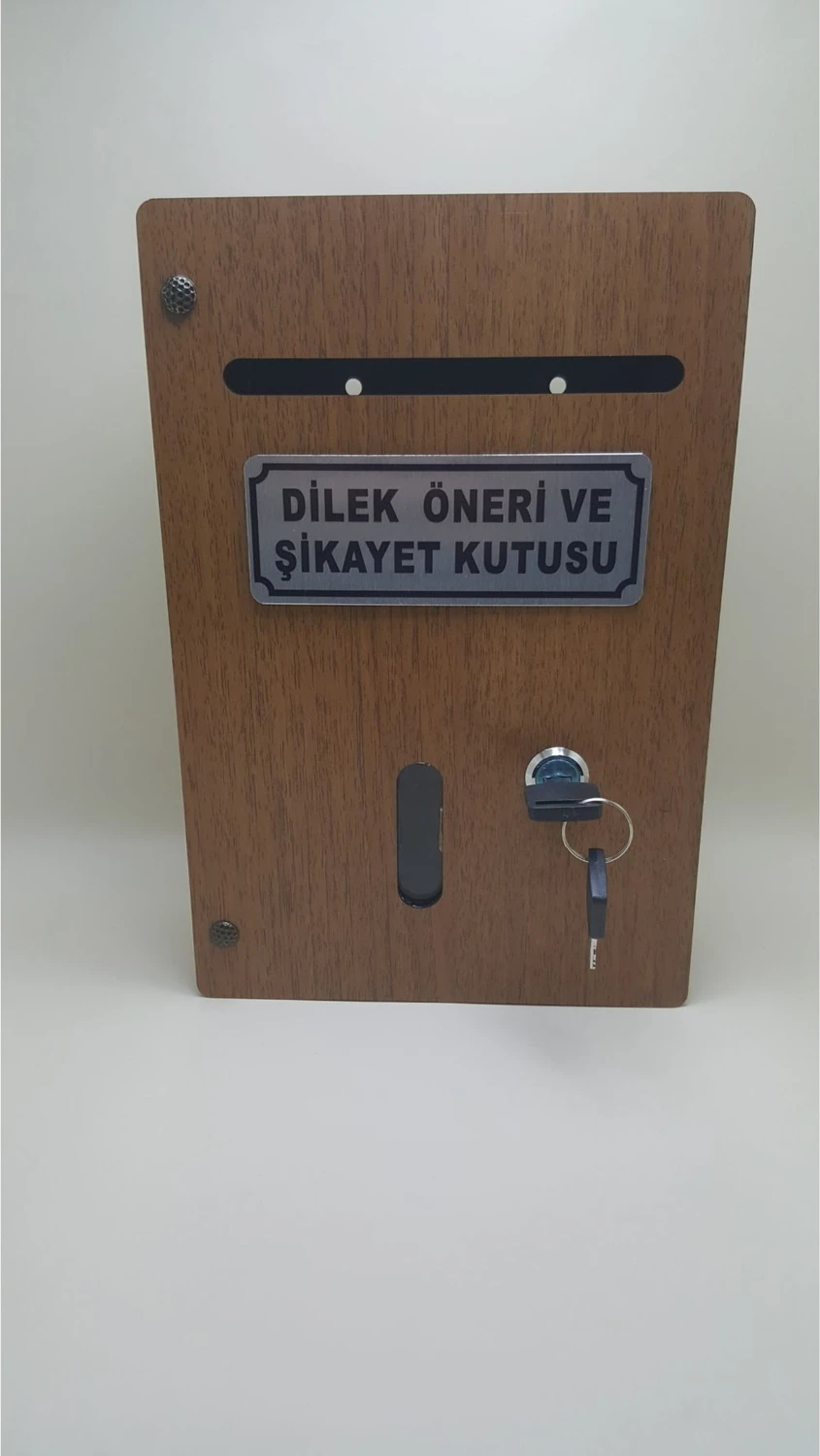 Büyük Boy Ahşap Dilek Öneri Şikayet Kutusu