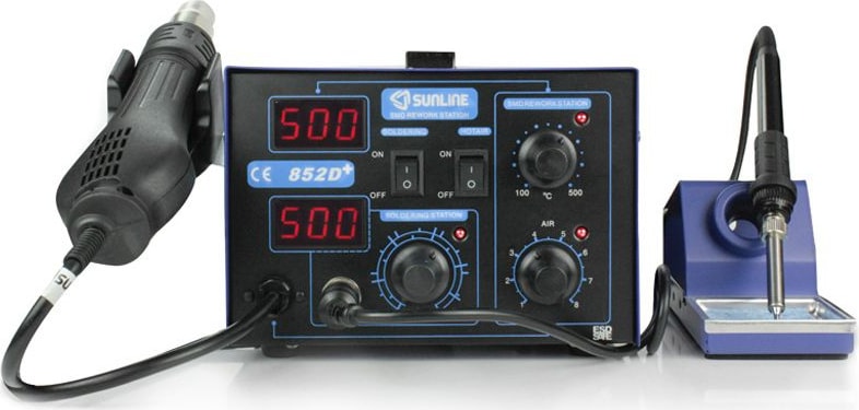 852D+ Brushless Sıcak Hava Üflemeli Havya İstasyonu