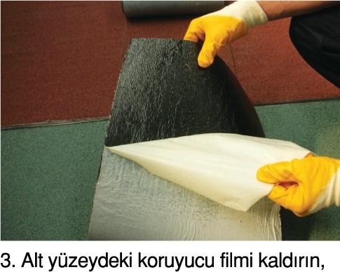 4x4 Shingle Mahya Bandı Baca Dibi Bandı Su Yalıtım Örtüsü (32CMX5 Metre)-Kırmızı