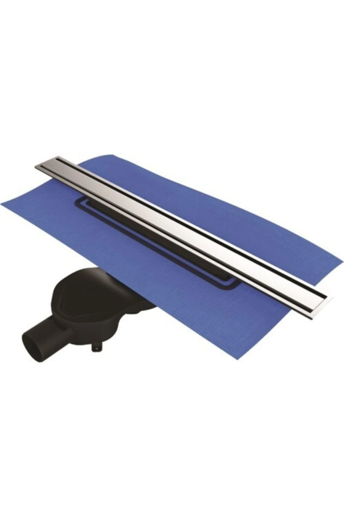 40 Cm Eco Duş Kanalı Yandan Çıkışlı Mat Krom