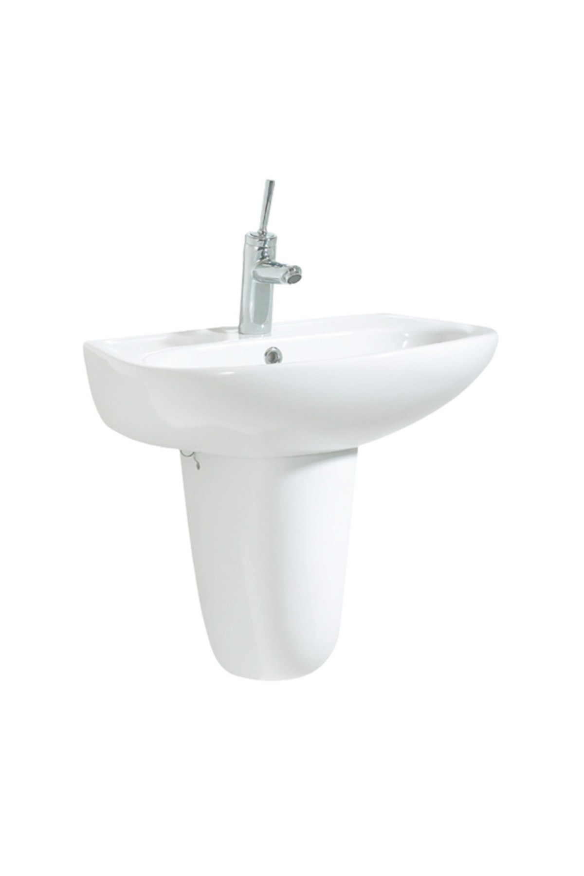 Sd060 Sedef Yarım Ayak Lavabo 45x60 Cm Beyaz