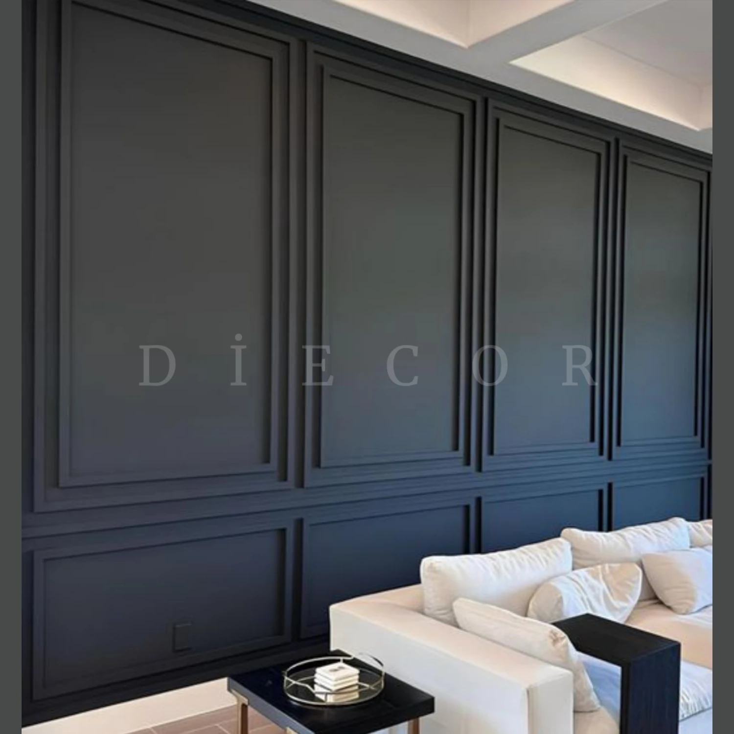 Dekoratif Boyanabilir Montaja Hazır 4cm Modern Duvar Çıtası Tasarımı