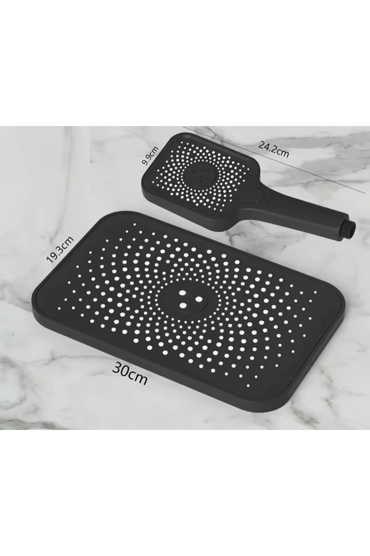 SİYAH DIJITAL EKRAN  PİYANO FONKSİYONEL AKILLI DUŞ SİSTEM BANYO BATARYA ROBOT YAĞMURLAM AMBİYANS LED