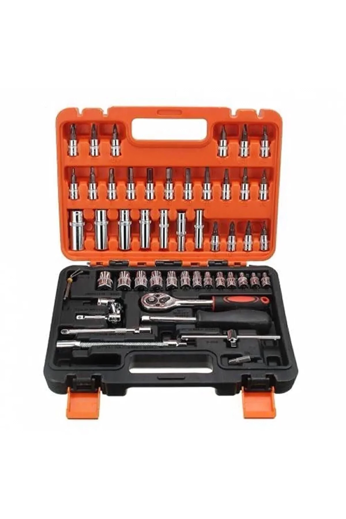 1/4 Cırcırlı 53 Parça Profesyonel Lokma Anahtar Takımı
