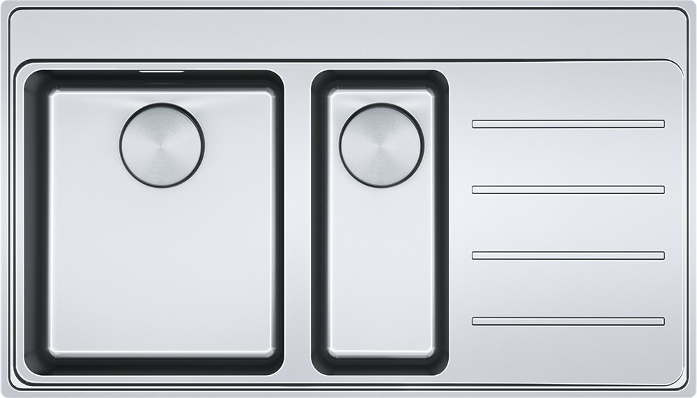Inox Mythos Myx 251-86 1,5 Gözlü Sağ Damlalıklı Eviye (127.0629.267)