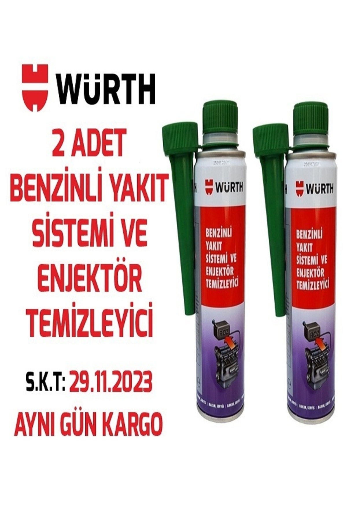 2 Adet Benzinli Yakıt Sistemi Ve Enjektör Temizleyici 300 Ml*2 Adet