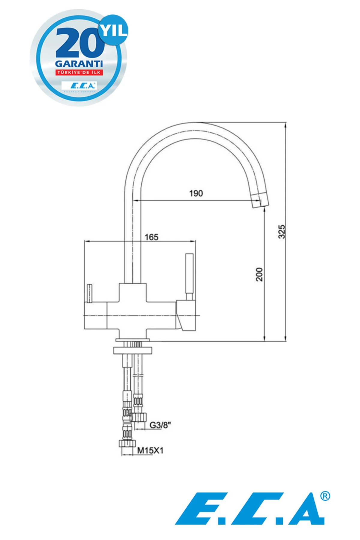 DUAL FLOW ÇİFT AKIŞLI EVİYE BATARYASI