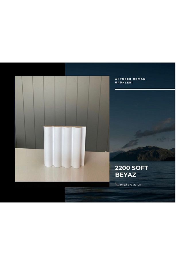 Akyürek Lb 2200 Model Soft Beyaz Dekor Profil Duvar Kaplama Panel Lambri