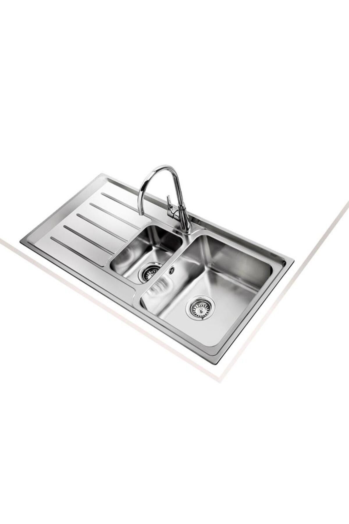 Vitae 60 B Mikro Keten Dokulu 1,5 Gözlü Sol Damlalıklı Eviye (TEKA.40108800)