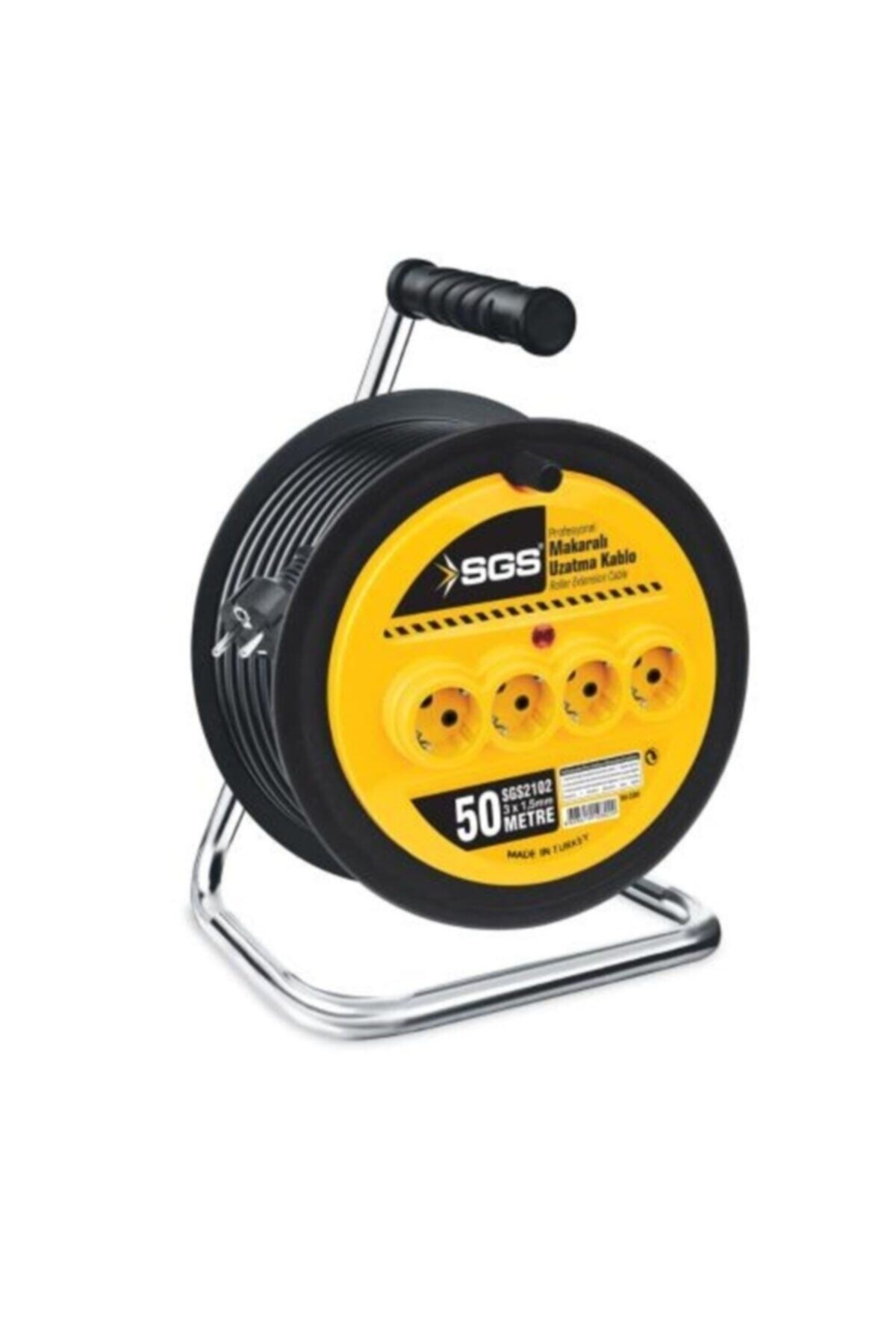 Makaralı Elektrik Uzatma Kablo 3x1.5 50mt