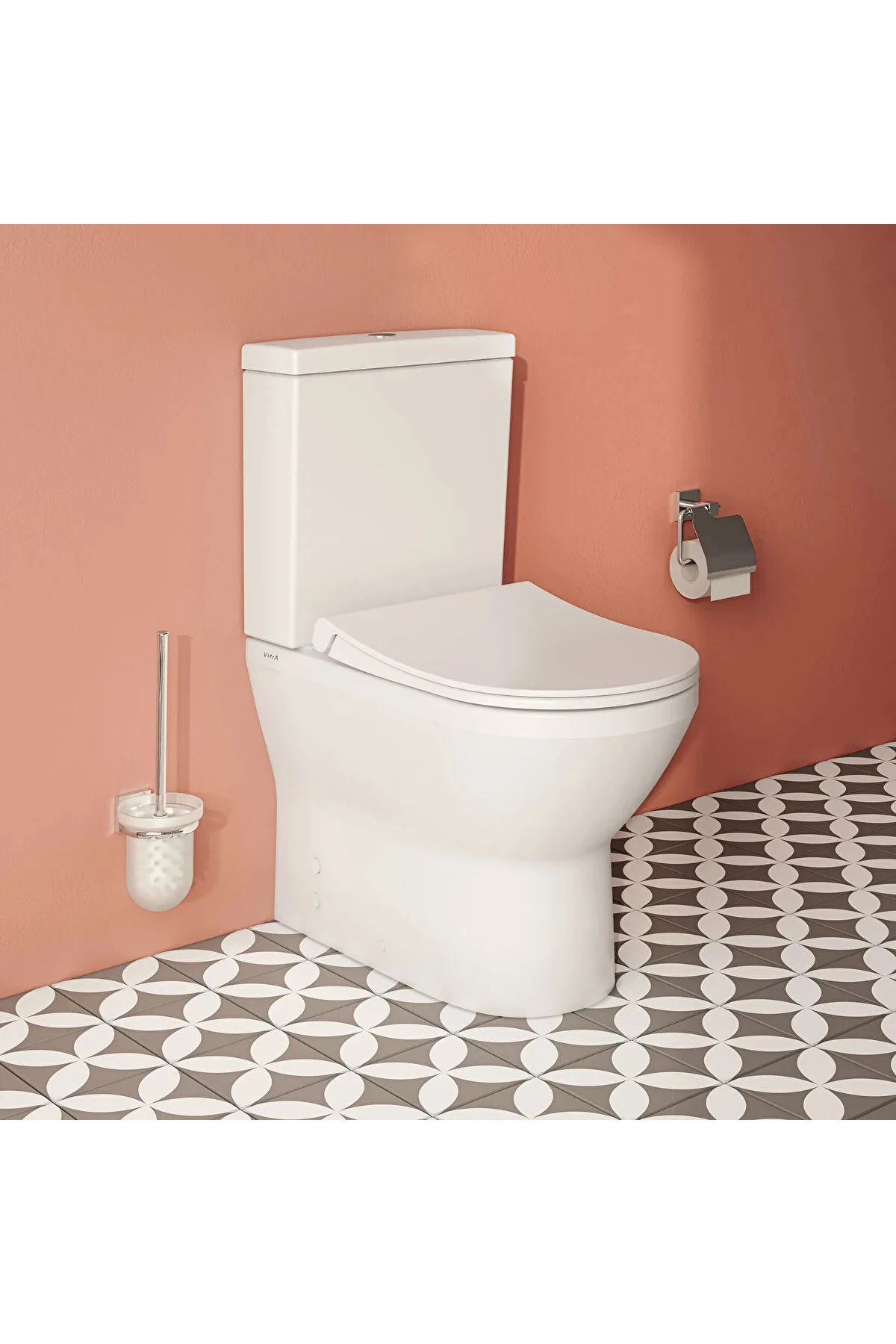 Klozet, İntegra Rim-Ex, Duvara Tam Dayalı, Beyaz ( Taharet Borusuz ) 7043B003-0585