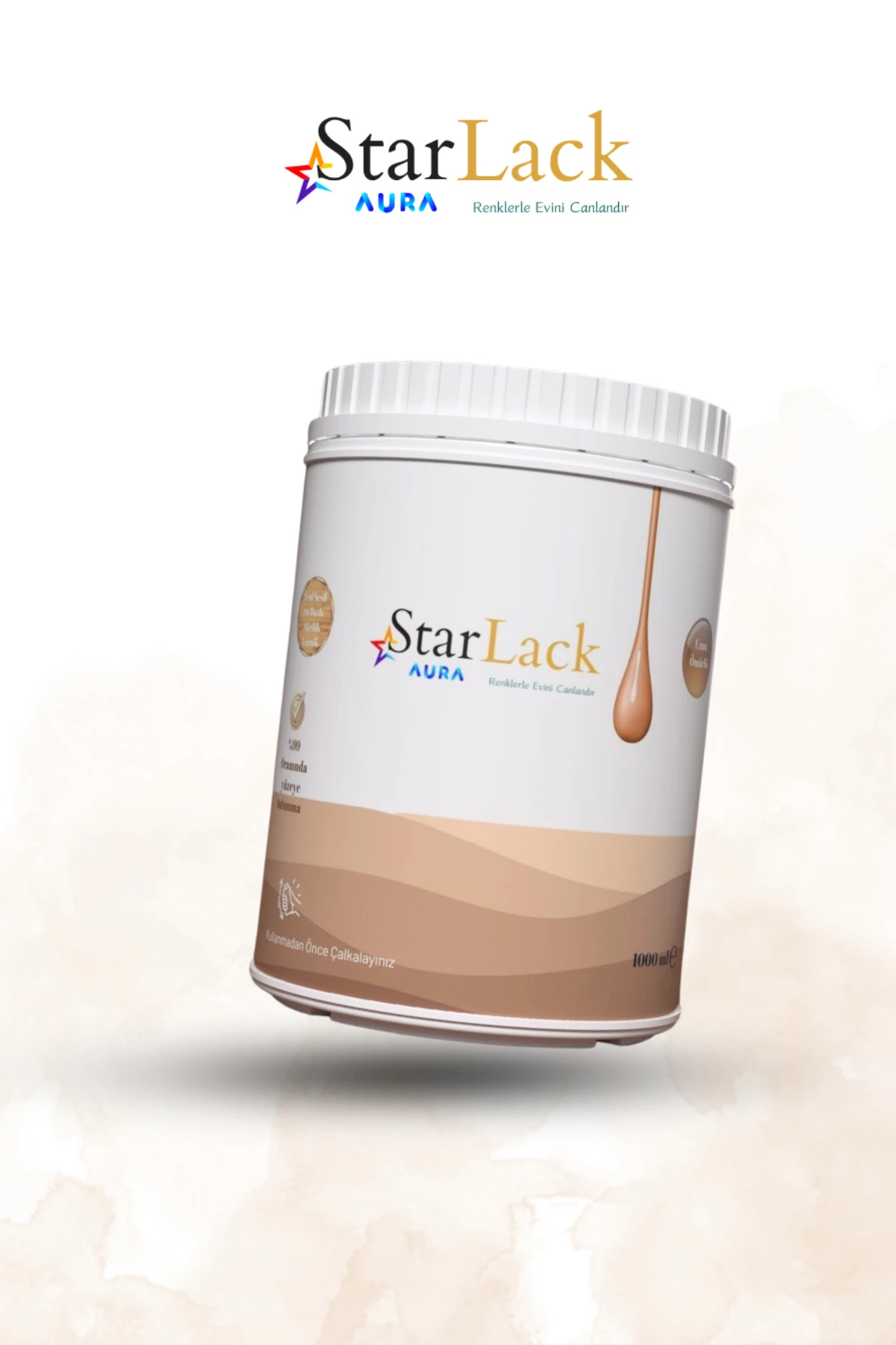 Aura Hibrit Vernik 1000ml (TEZGAH-FAYANS-DOLAP-PLASTİK-CAM-KAPI)
