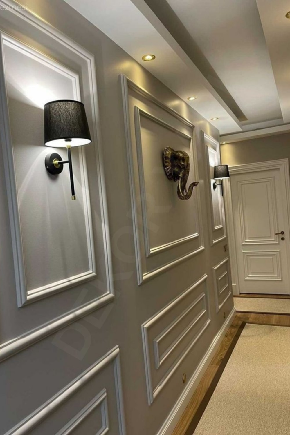 Dekoratif Boyanabilir Antre ve Koridor Çerçevesi Duvar Çıtası
