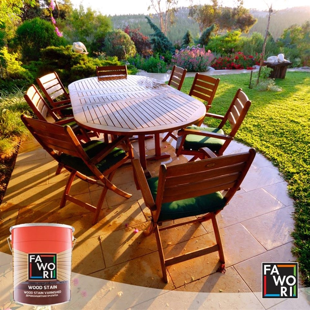 Wood Stain Dekoratif Ahşap Verniği 0,75 L Rustik Koyu Meşe