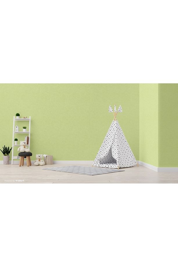 Ada Kids 8942-5 Duvar Kağıdı Yeşil Kendinden Desenli