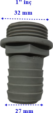 Plastik Hortum Bağlantı Rekoru 27X32MM -1" Inc