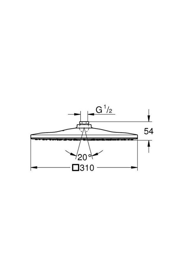 Rsh Mono Cube Tepe Dusu Kare 310mm - 26567000