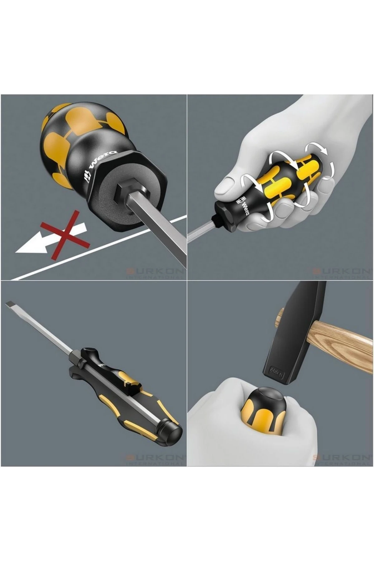 932 A Keski Düz Tornavida 175x1,6x10mm 05018270001