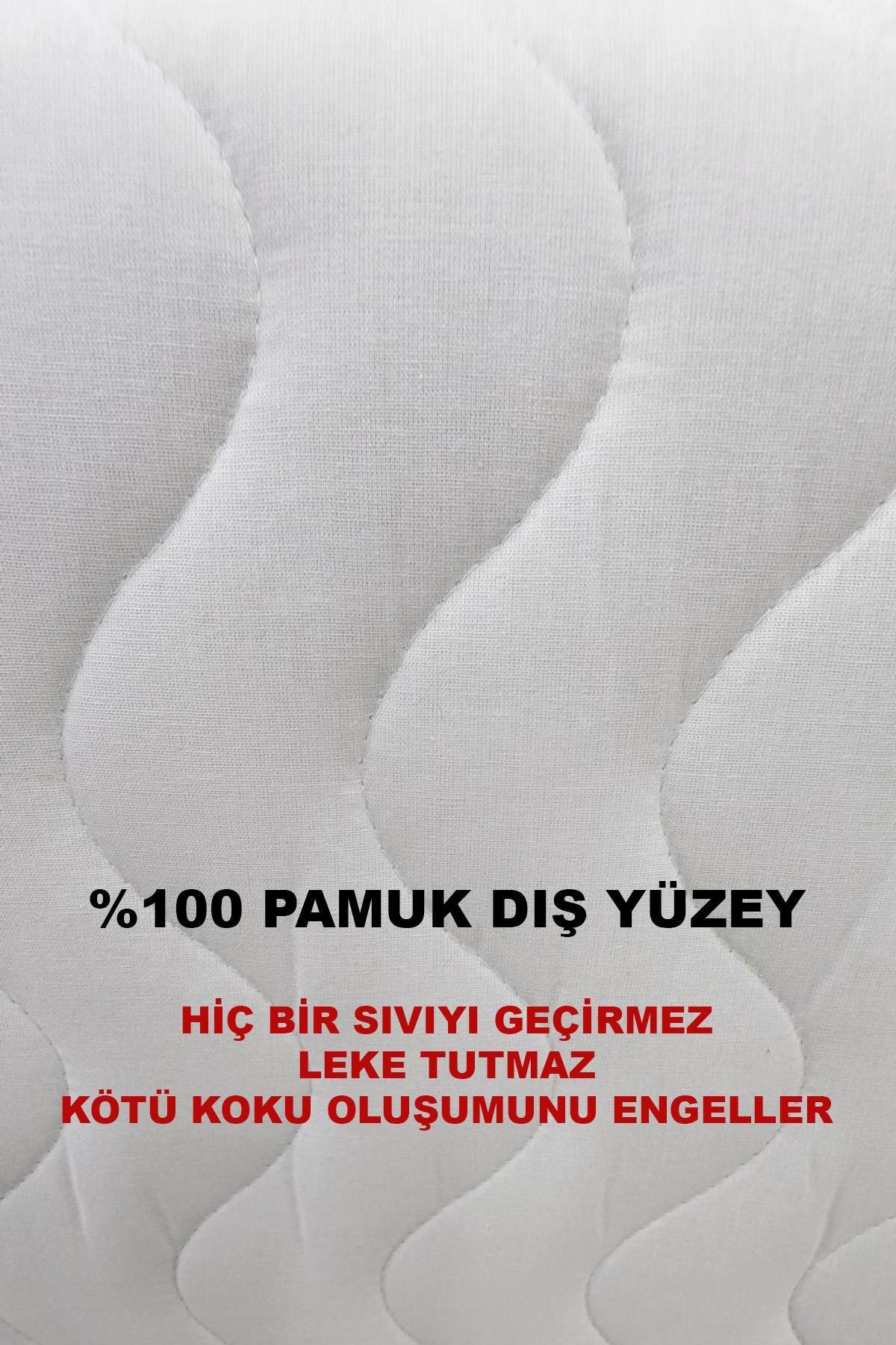 %100 Pamuk Sıvı Geçirmez Yatak Koruyucu – Lastikli Alez