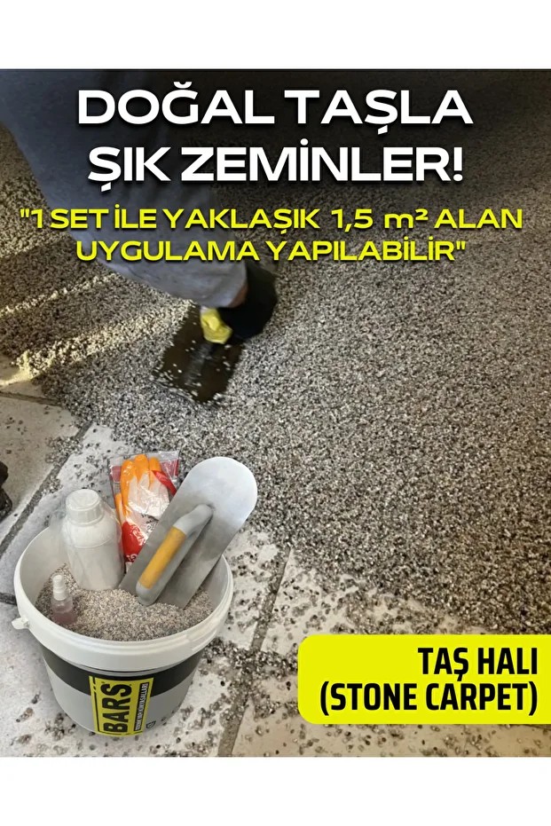 Taş Halı Zemin Kaplama, UV Dayanıklı, Kolay Temizlenen, Şık ve Sağlam İç Dış Mekan Çözümü