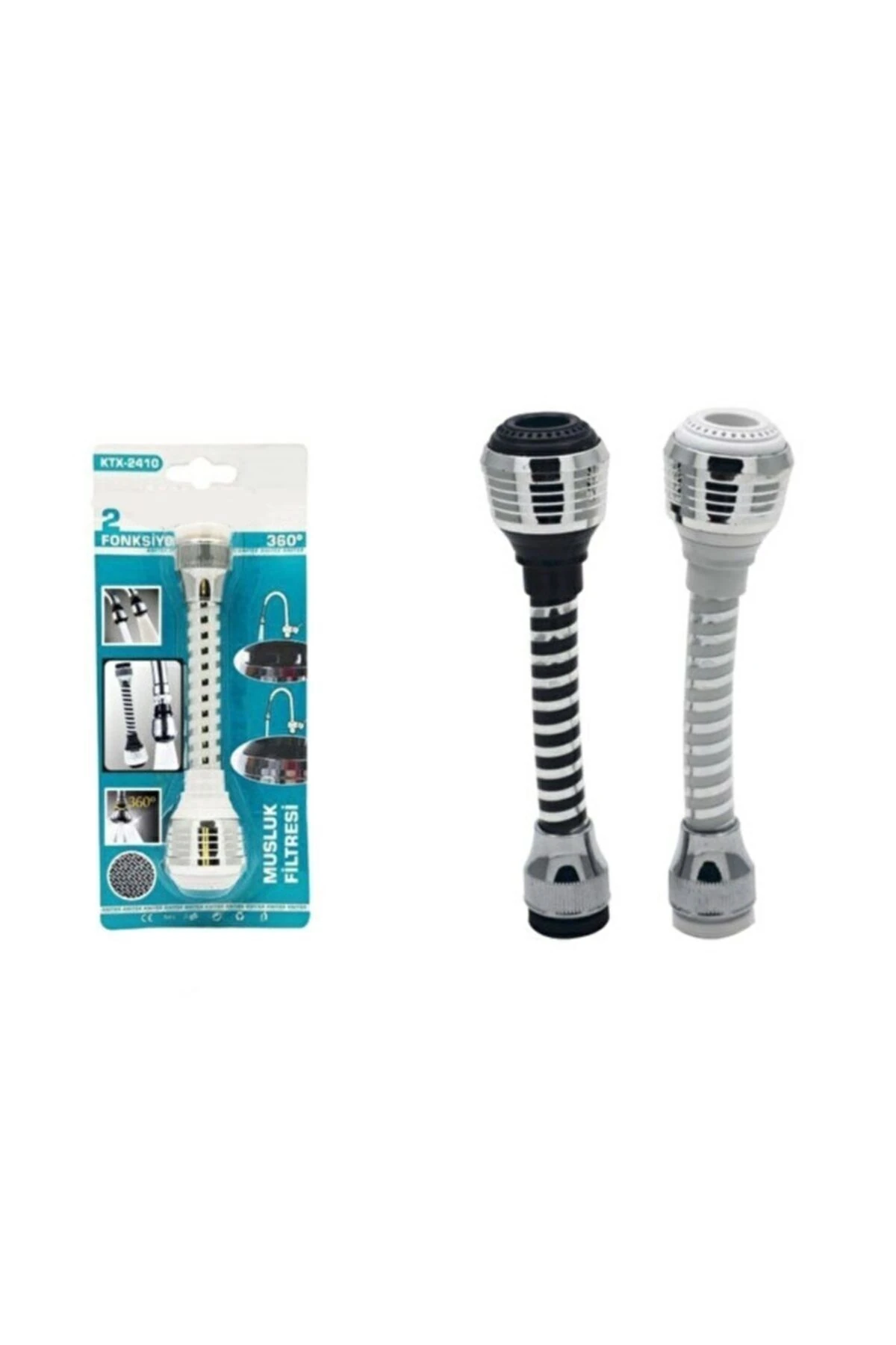 Mutfak Lavabo Başlığı 360 Derece Döner Musluk Ucu Filtreli