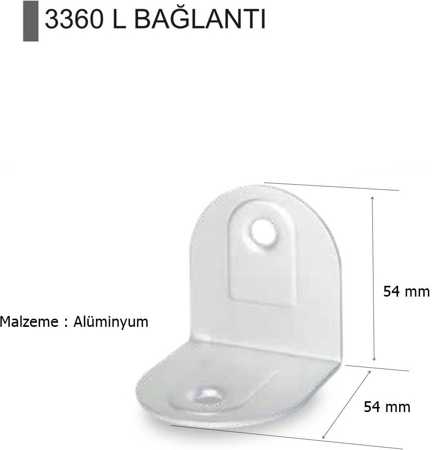 Alüminyum L Bağlantı 3360