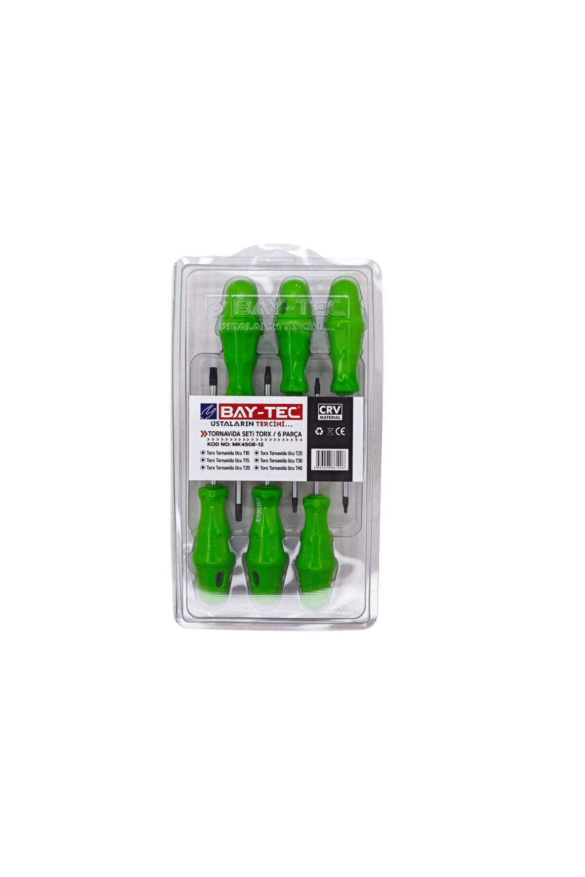 Mk4508-12 Tornavida Seti Torx 6 Parça